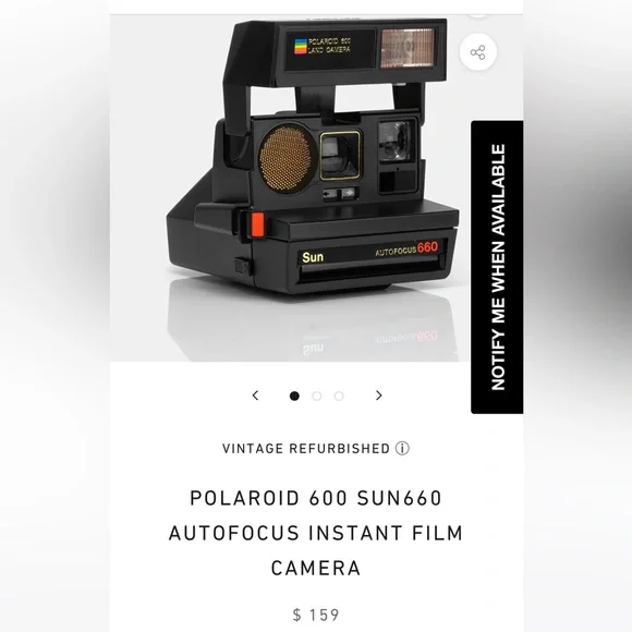 Appareil Photo Polaroid 600 Land Camera Autofocus 660 – Bon état, Vintage